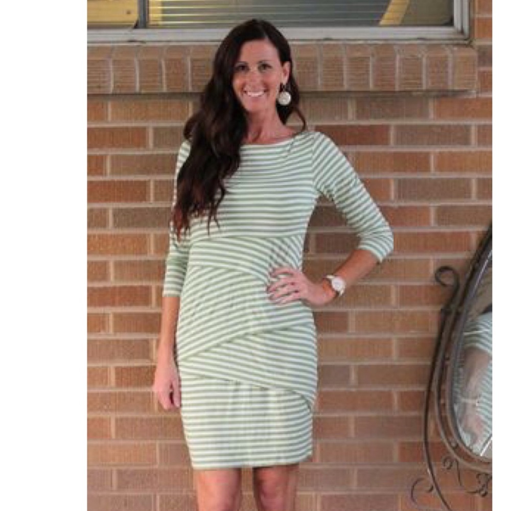 Anthropologie Bailey 44 Pieced Column Dress Green